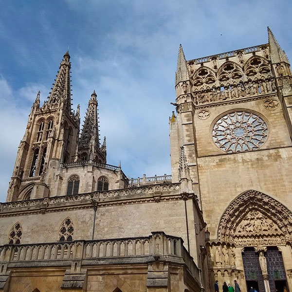 catedral de burgos desde plaza rey san fernando